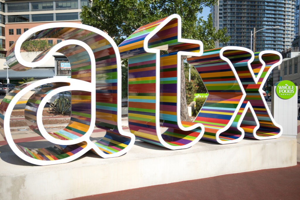 ATX Sculpture iconic Austin Texas